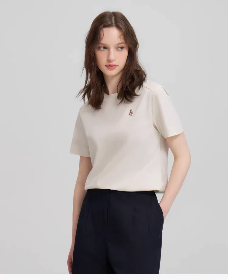 瑕～步s家糖果色短袖