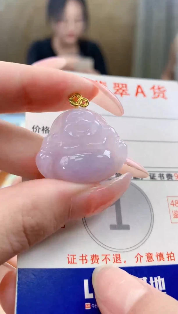 颈饰未镶嵌翡翠天然A货翡翠挂件
