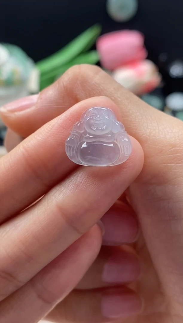 【闪购商品】翡翠颈饰未镶嵌翡翠白冰佛公
