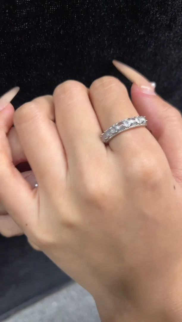 银S925镶嵌戒指翡翠576201/发一