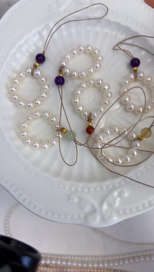 【闪购商品】未镶嵌淡水珍珠手机链发其一