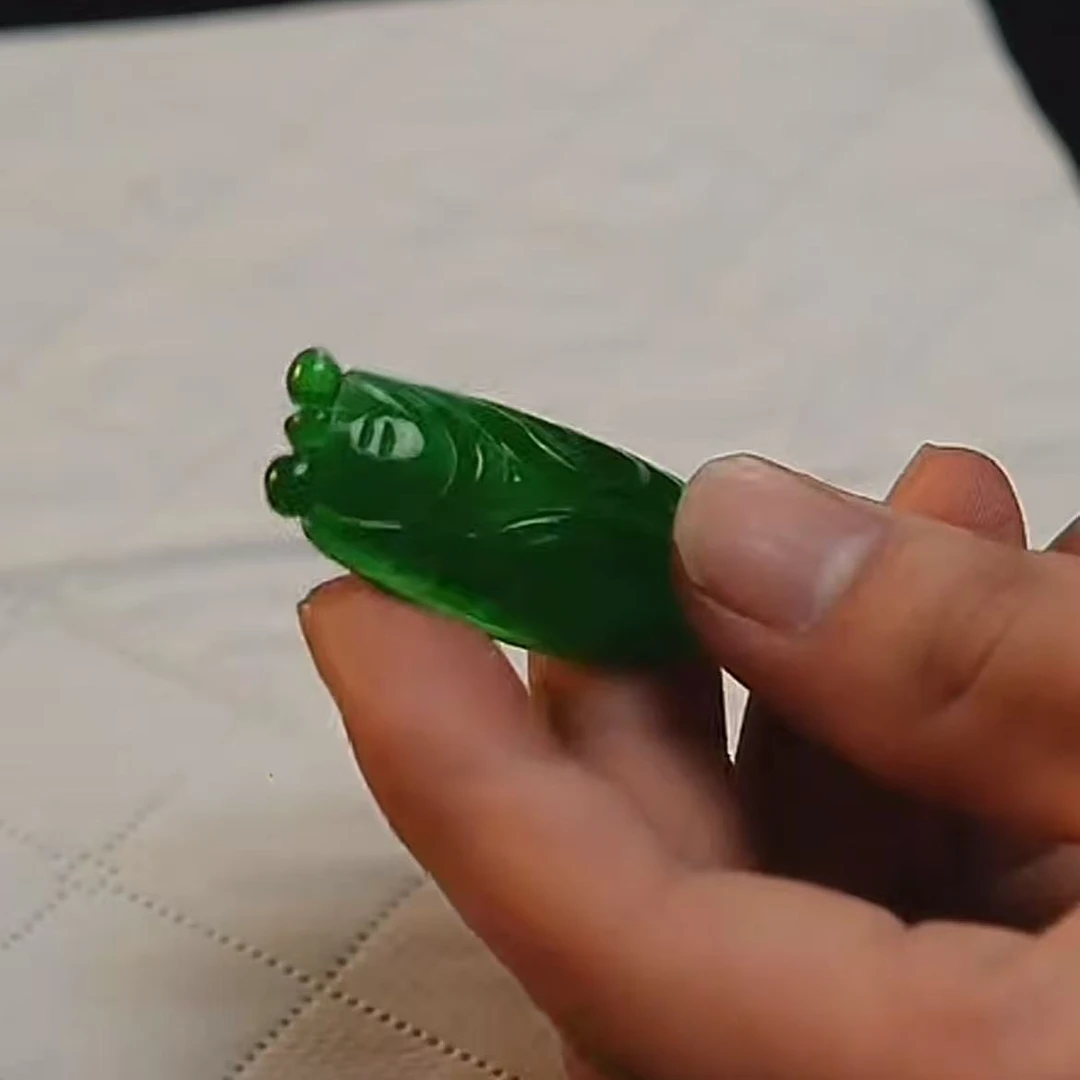 【华夏文物甄选商店02235】翡翠蝉