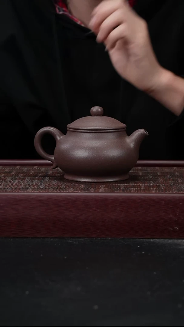茶壶紫砂金凤 桃花泥 潘壶