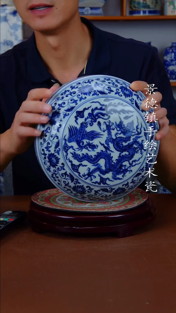 现代景德镇手工手绘陶瓷摆件30