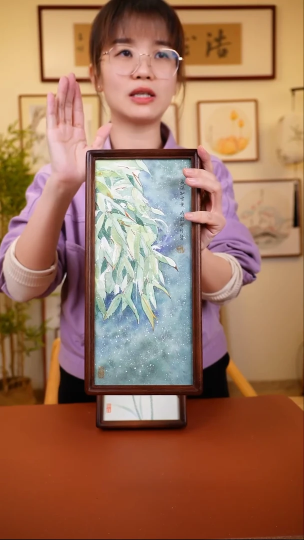 横款鹿鸣现代美术馆-岳倚竹老师作品