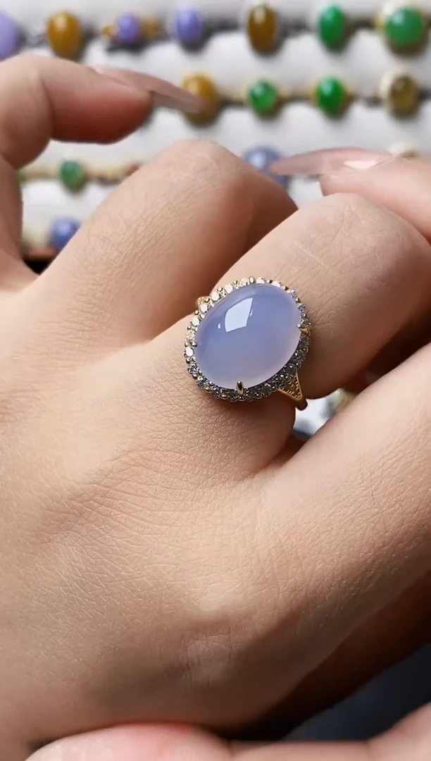 银S925镶嵌戒指翡翠1241