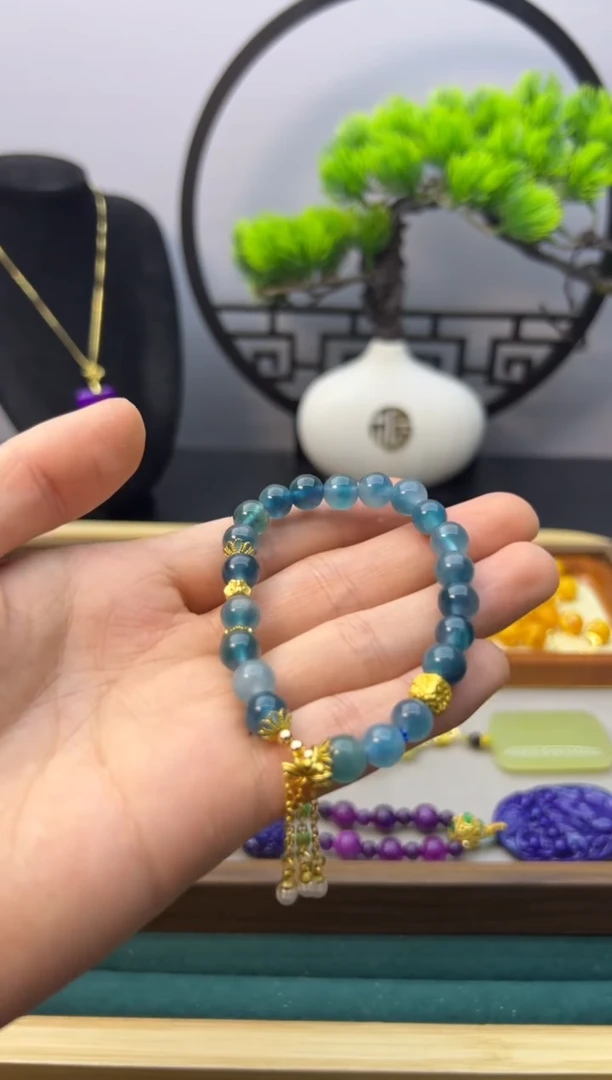 【闪购商品】翡翠颈饰14K金镶嵌S476