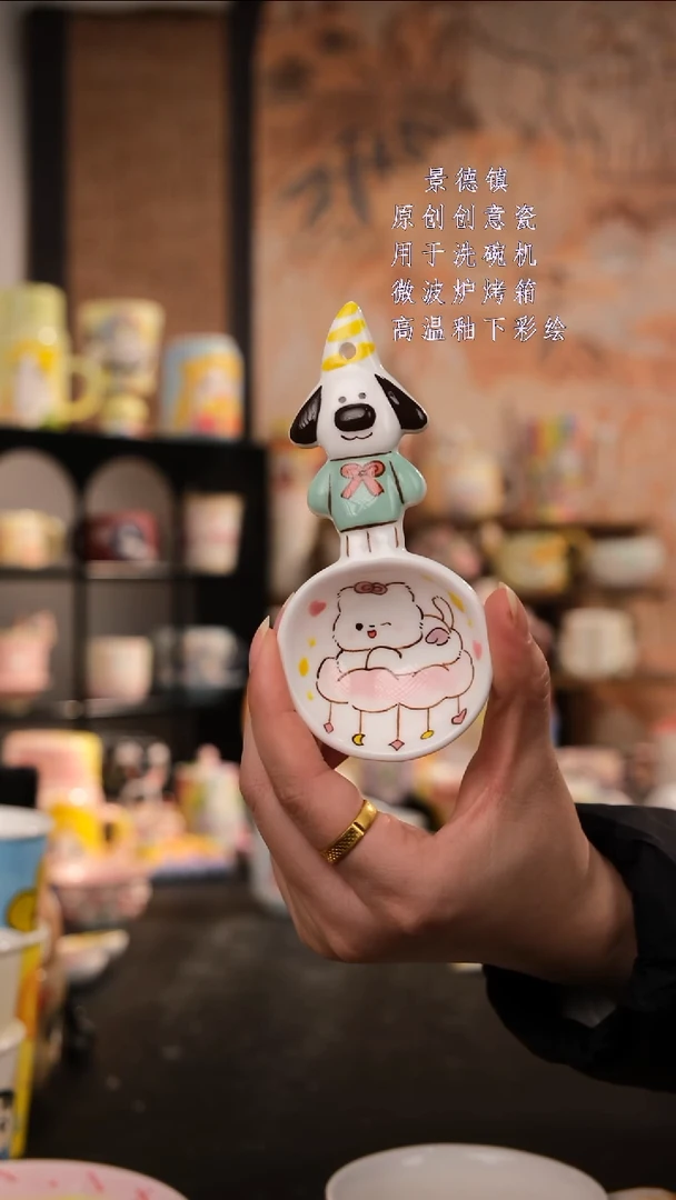 摆件陶旺的可以手工手绘设计师款