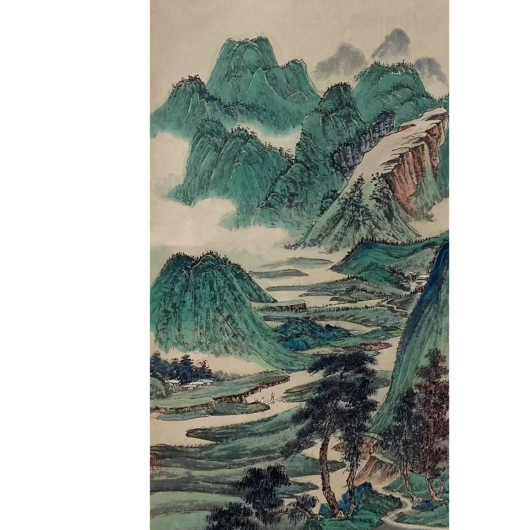张DQ 山水立轴135 65 7.8平尺
