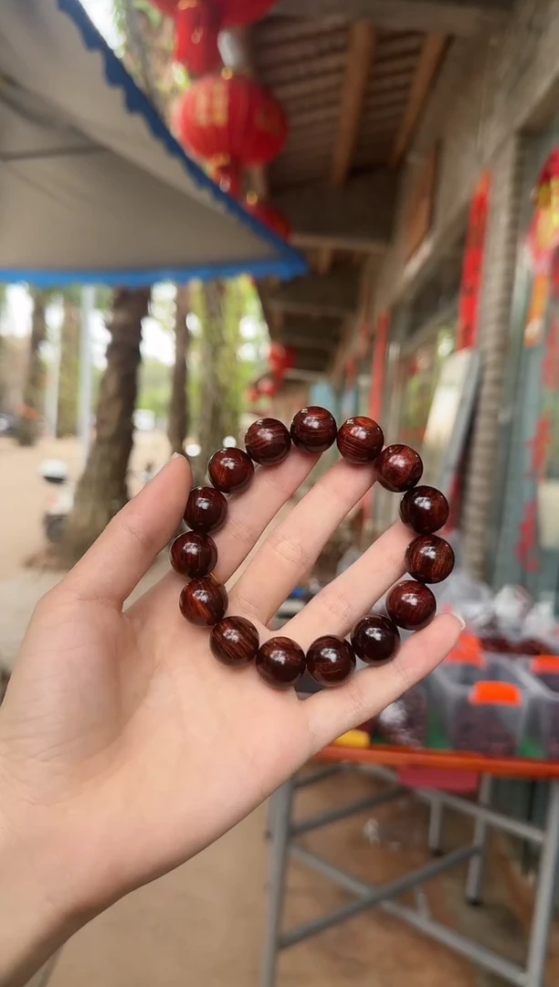 手串/手链黄花梨/降香黄檀1.5紫油梨顺纹土埋老料