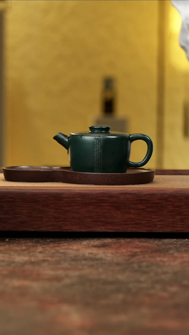 【闪购商品】紫砂茶壶正薪窑柴烧民国绿般若