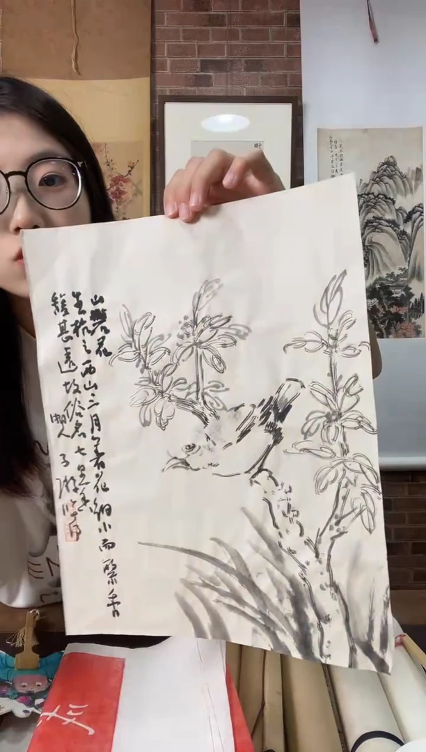 国画WX陈 子游 花鸟