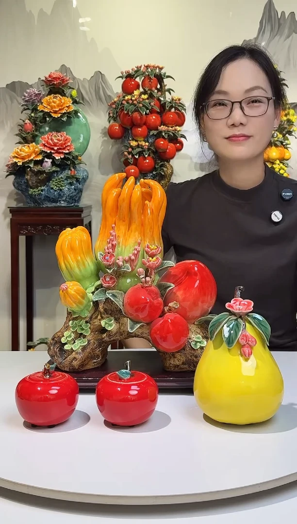 陶瓷得心应手佛手石湾陶