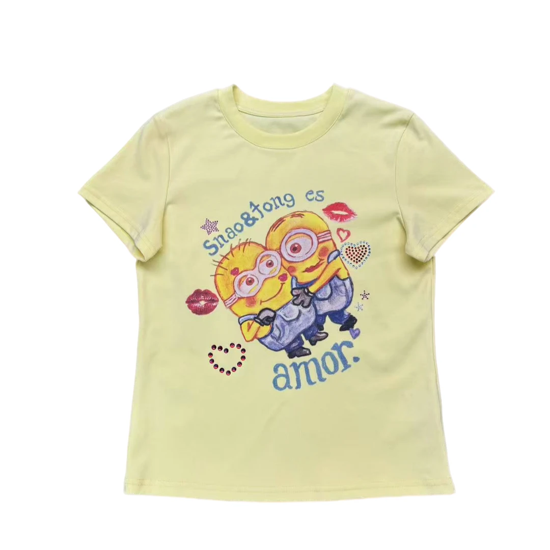 160黄色小黄人修身T恤