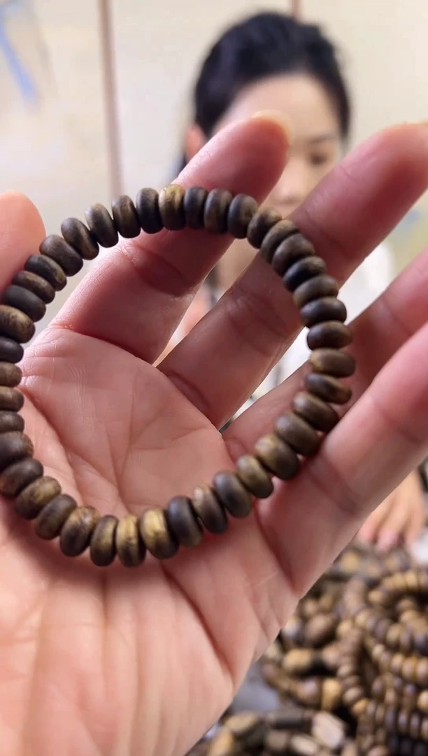 【闪购商品】沉香手串棋楠算盘珠单圈手串