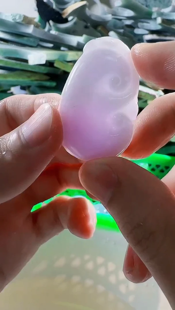 翡翠裸石缅甸翡翠A货文9829