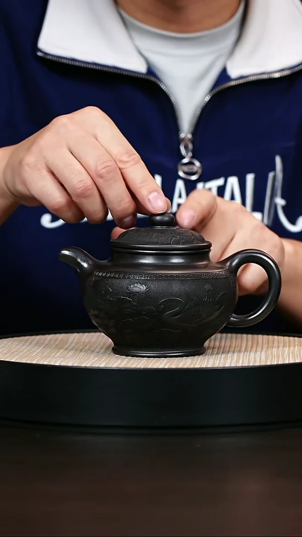 茶壶紫砂原矿紫砂壶掇只400cc