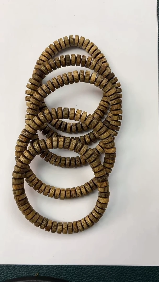 沉香手串【老蒙】CG5432海南黑油格天然野多样性发一