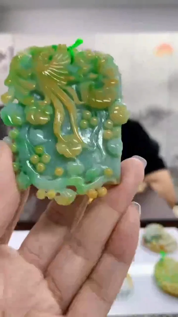 定制翡翠未镶嵌1102jj-毛货挂件17