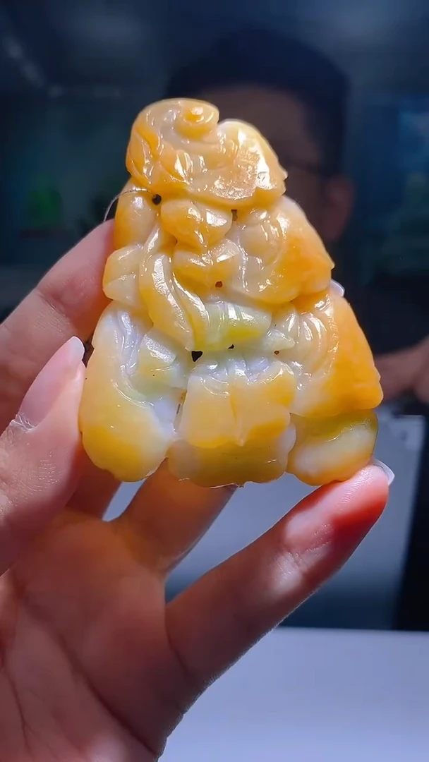 未镶嵌定制翡翠KK翡翠毛货吊坠-18