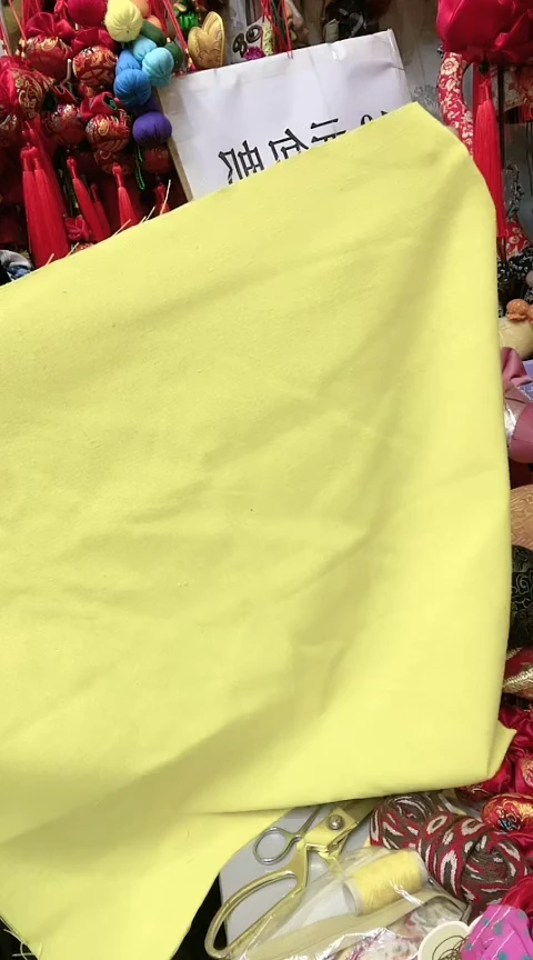混纺棉麻5140黄色45*45