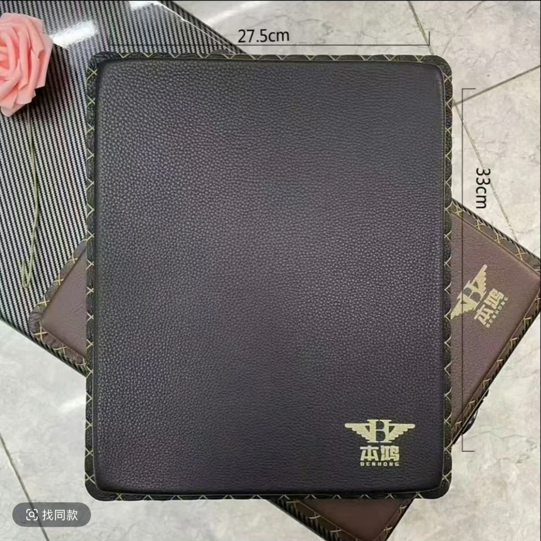 本鸿牛皮坐垫加厚舒适