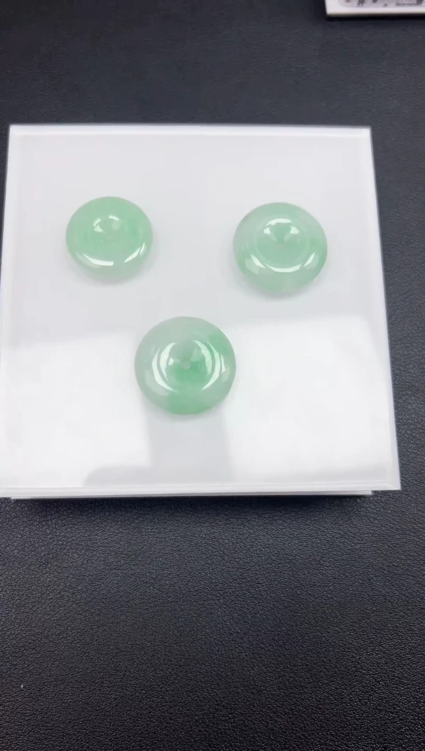 未镶嵌挂件翡翠天然A货翡翠平安扣-多样性发一 TY