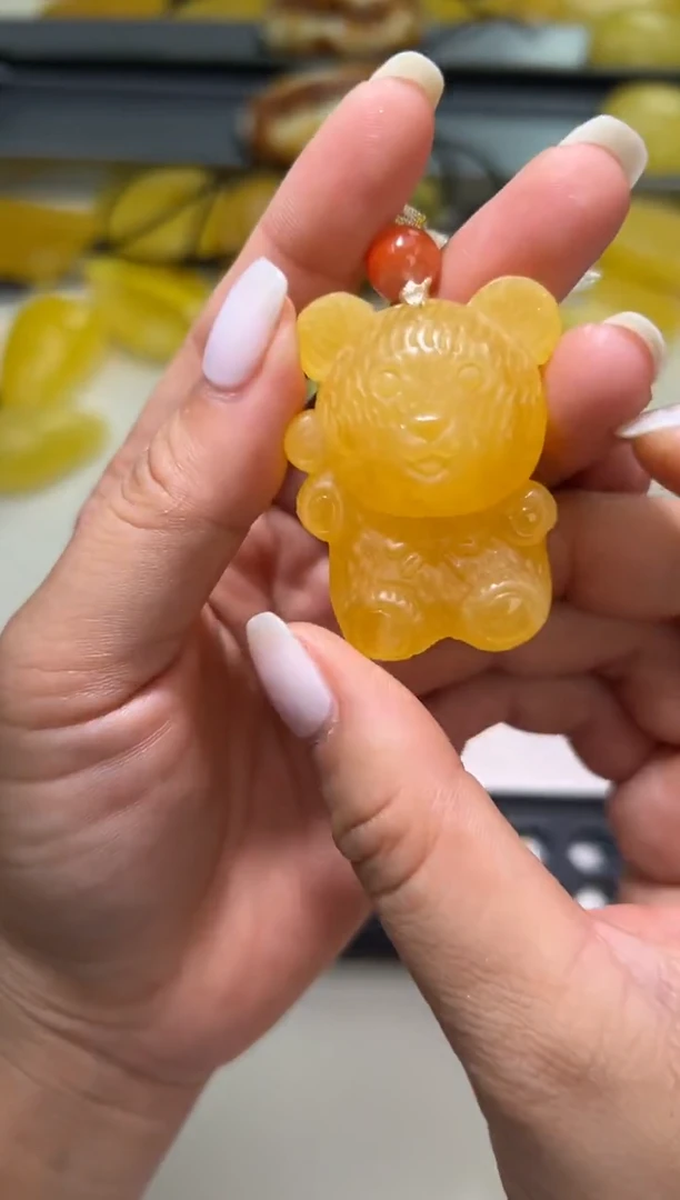 裸石琥珀未镶嵌琥珀蜜蜡吊坠