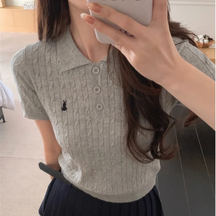 【集合链接001-100】夏季流行薄款百搭显瘦舒适针织衫