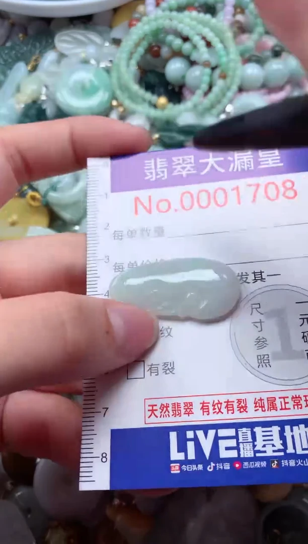 翡翠未镶嵌吊坠(不含链)1708