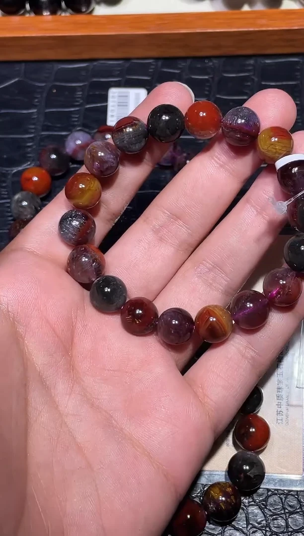 未镶嵌手链水晶水**心极光天眼多宝单圈A11（多样性发其一)