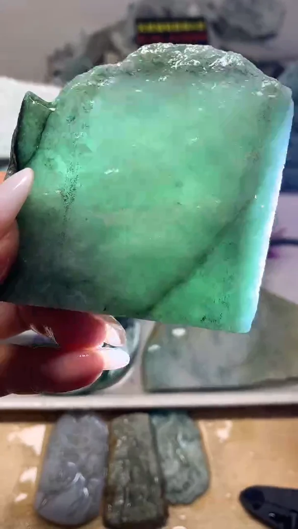 裸石翡翠天然缅甸翡翠A货09