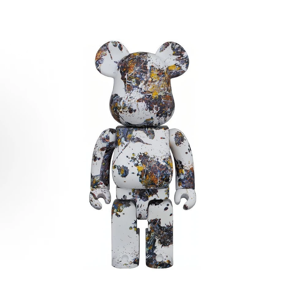 积木熊Bearbrick 白色泼墨 无盒/单盒/双盒拆检 1000%尺寸70cm