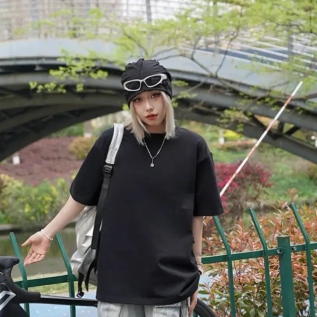 凡客诚品男士三防面料防水宽松透气短袖T恤男夏季圆领纯色休闲T恤