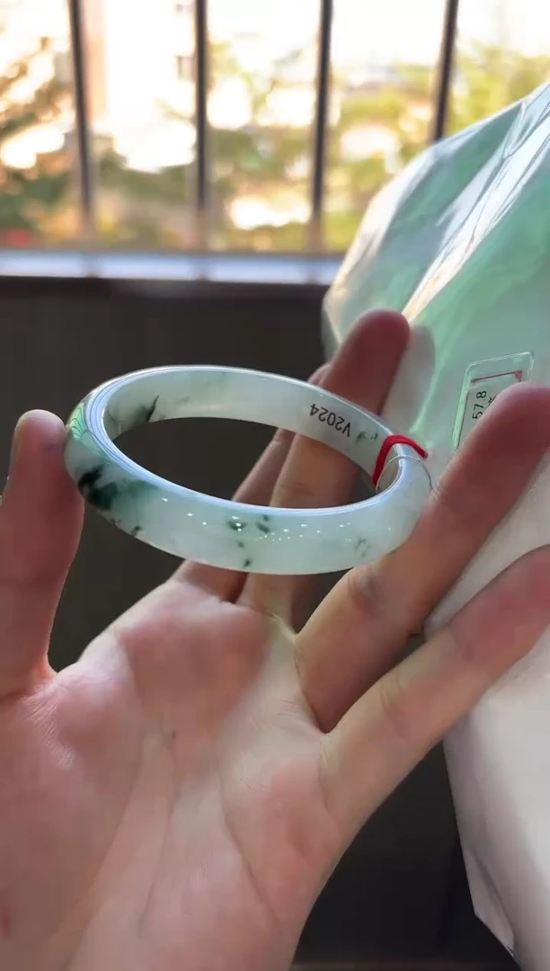 未镶嵌手镯翡翠成品手镯/圈口56-58