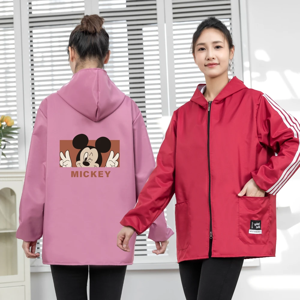 25爆款家用长袖防水围裙耐污耐磨罩衣防油耐脏工作服定制logo男女