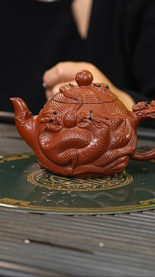 【闪购商品】紫砂茶壶BYM 大红袍 九龙