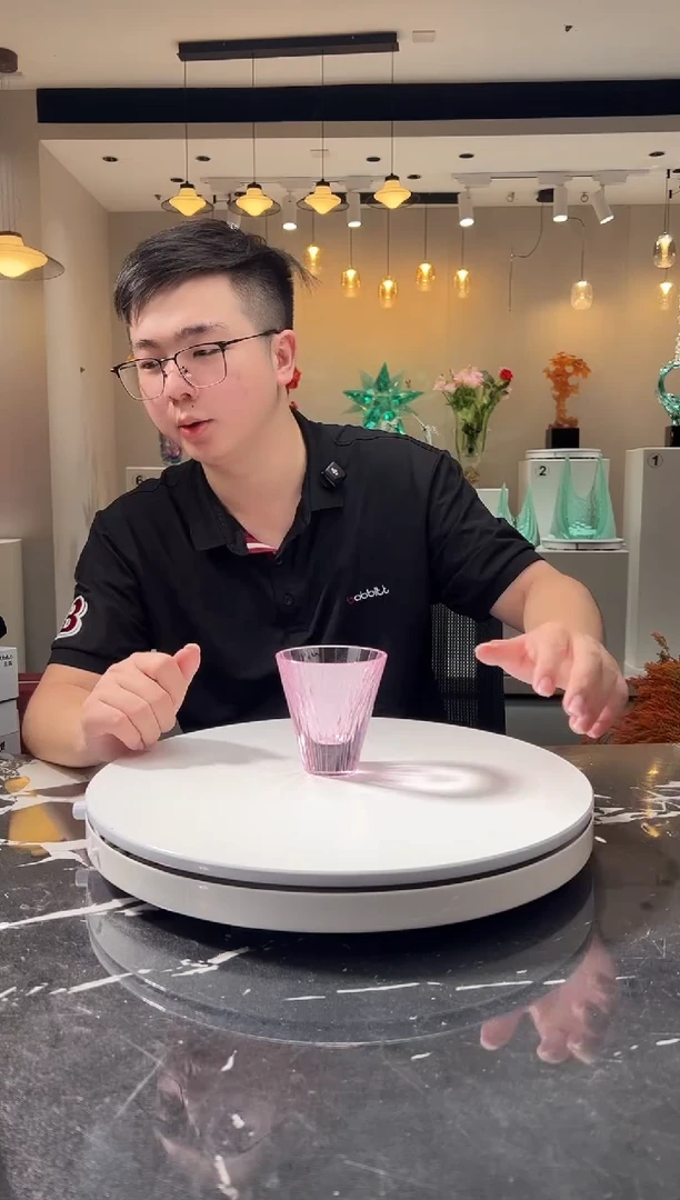 摆件巴比特美学-粉色星闪水晶杯