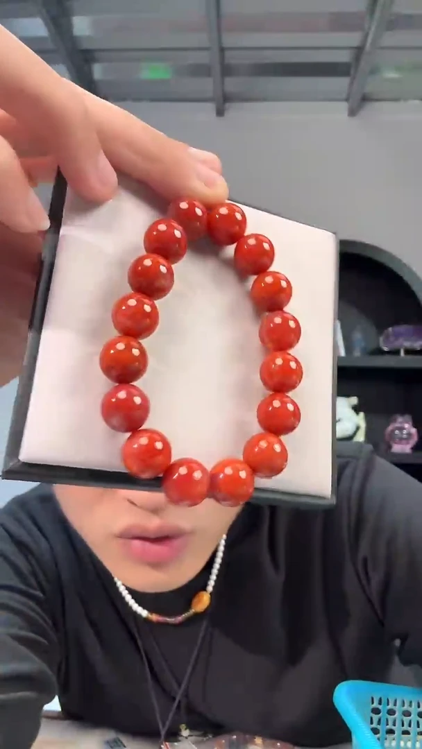 未镶嵌手链南红玛瑙晶8047 约13mm