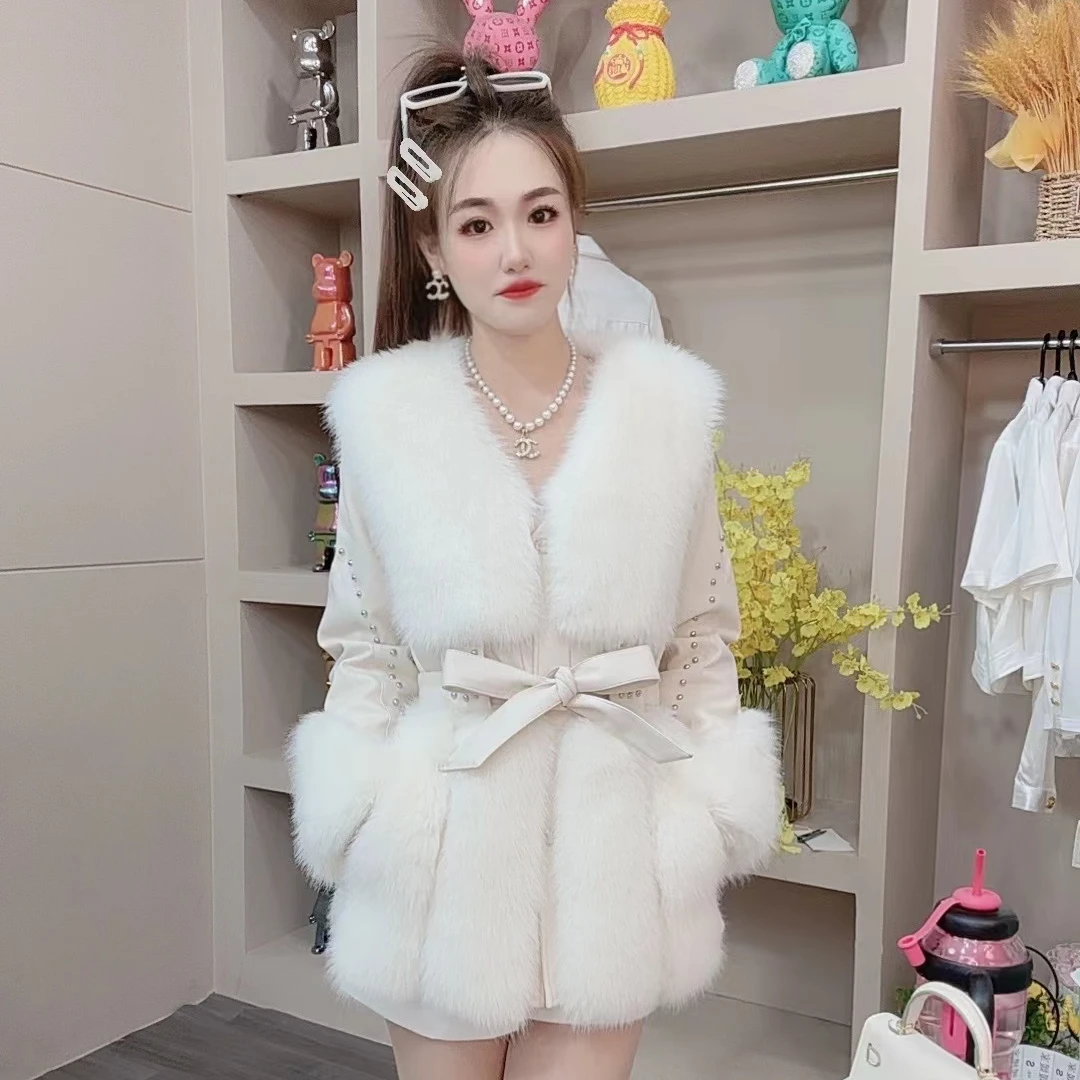 6888爆款洋气妲己环保毛毛外套