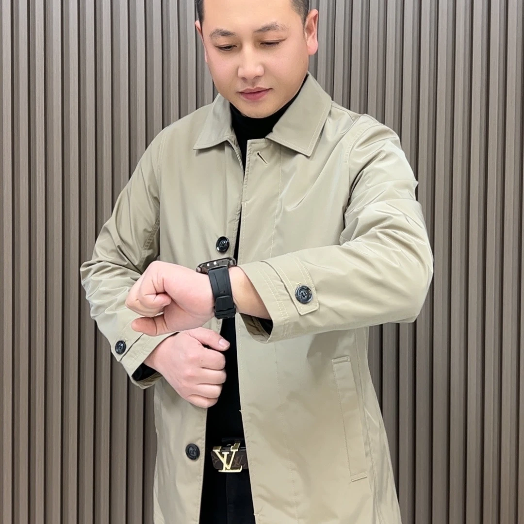 风衣男士新款外套中长款