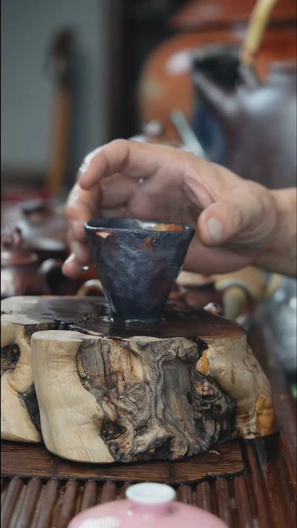 紫砂全手工手捏杯