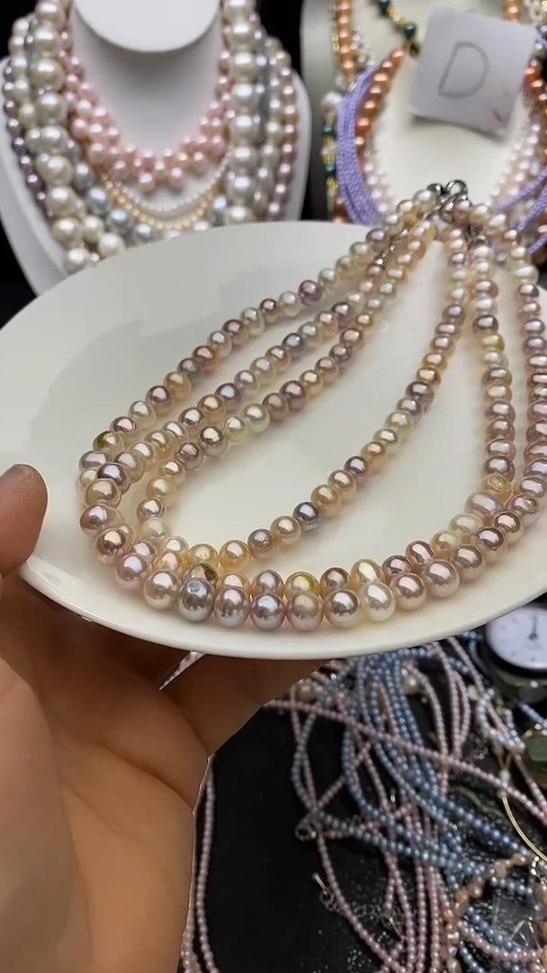 淡水珍珠未镶嵌颈饰多人
