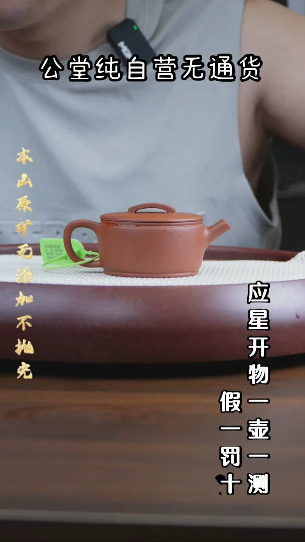 茶壶紫砂黄龙山朱泥 汉瓦 160cc