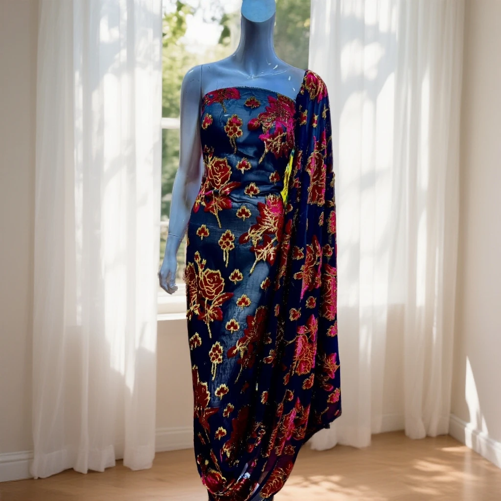 سۇ پەرى ، ئەتىرگۈل قول بوياق  布料