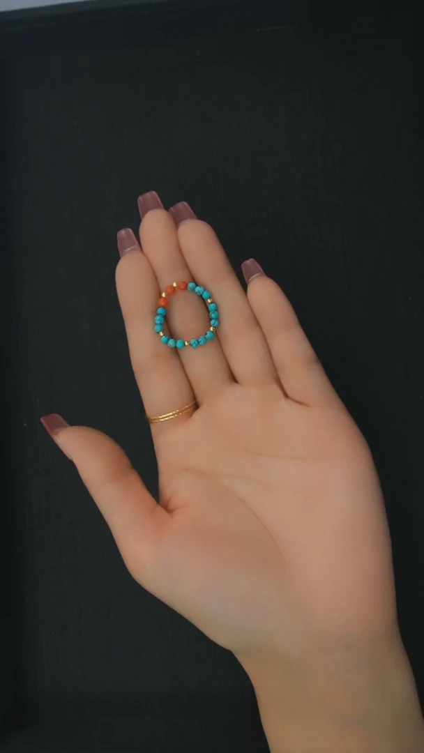 【闪购商品】南红玛瑙戒指未镶嵌发货一件