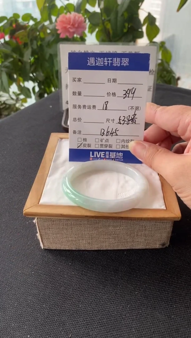 未镶嵌手镯翡翠54贵妃 B645编码