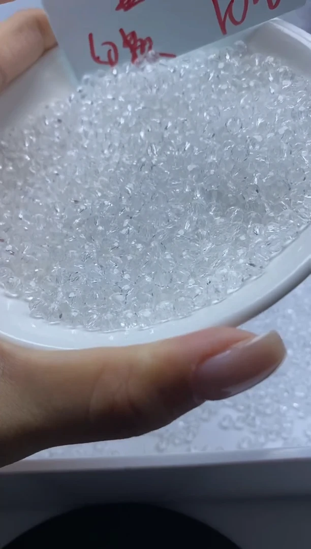 未镶嵌颈饰水晶w1400白水晶切面算盘4mm*50颗