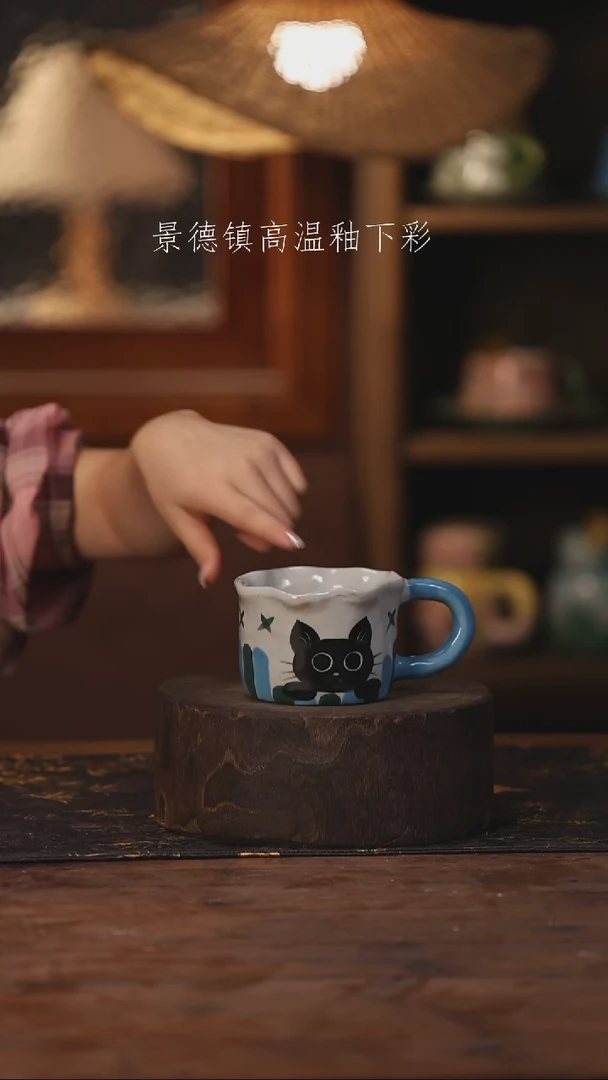 陶瓷景德镇高温釉下手绘陶瓷167