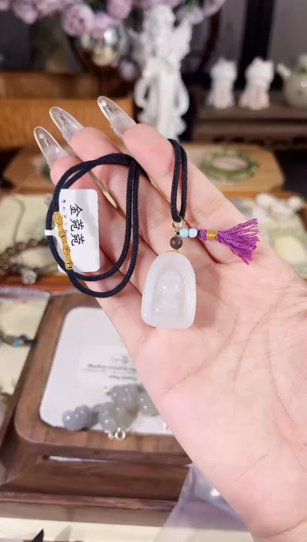 吊坠(赠链)银S925镶嵌和田玉多样性发货其一孤品默认微瑕